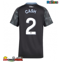 Camisa de Futebol Aston Villa Matty Cash #2 Equipamento Secundário Mulheres 2025-26 Manga Curta